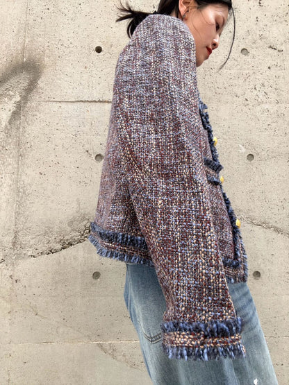 Multicolor Tweed Jacket