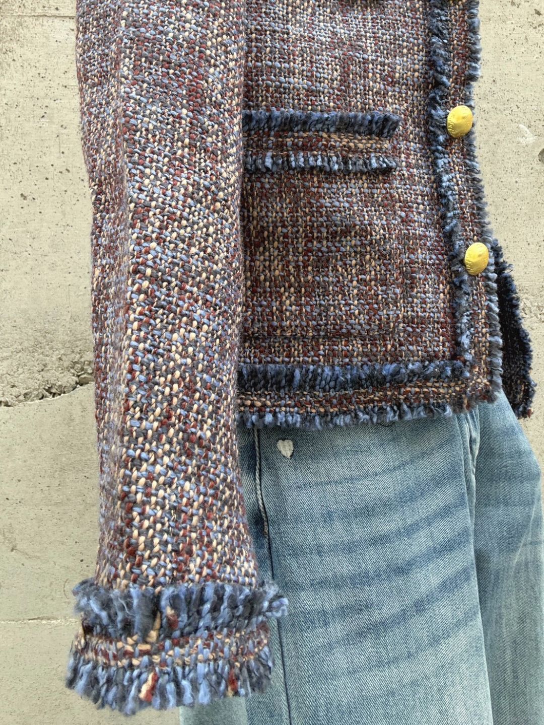Multicolor Tweed Jacket