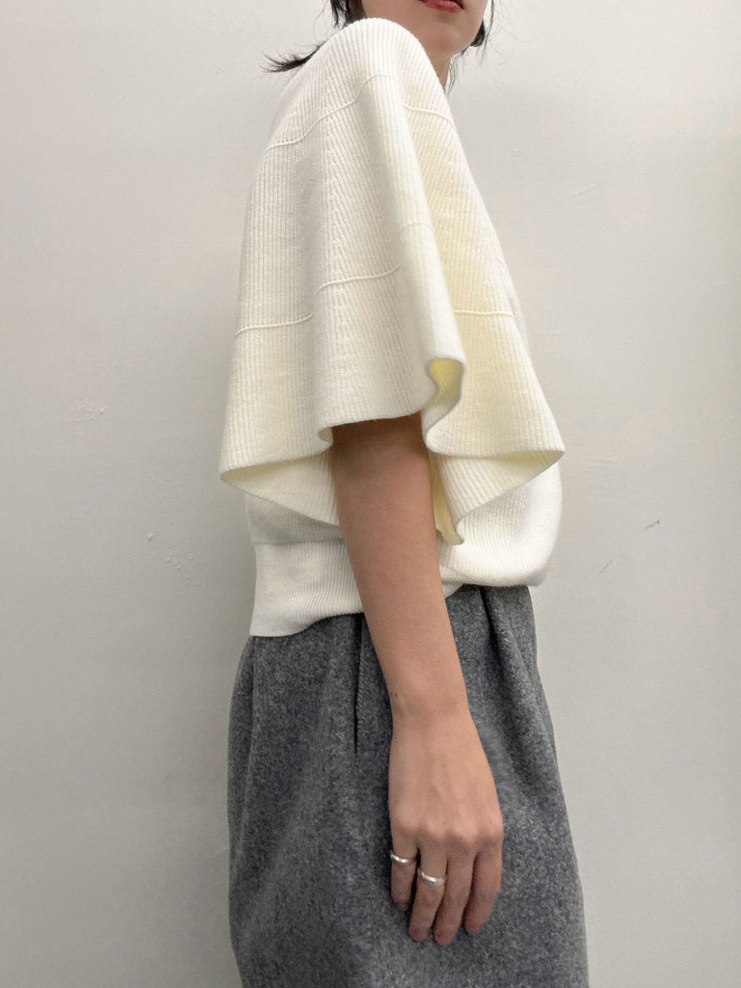 Knit Poncho with Arm Warmers