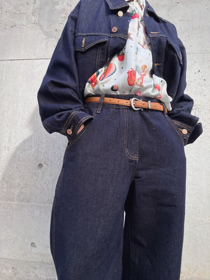 denim waide pants
