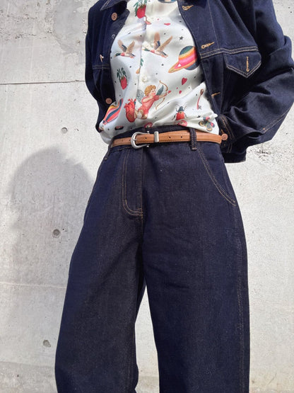 denim waide pants