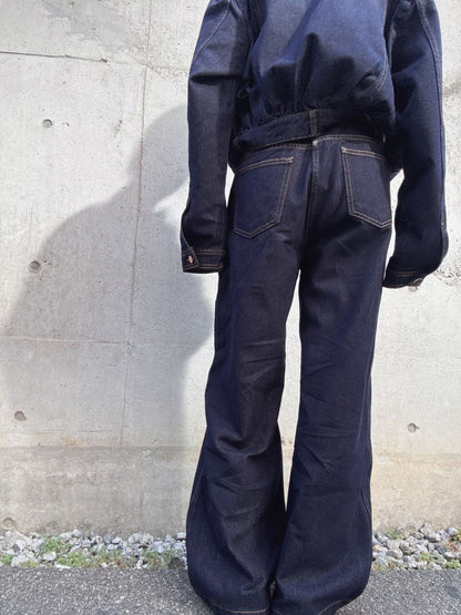 denim waide pants