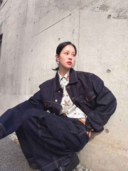 denim waide pants