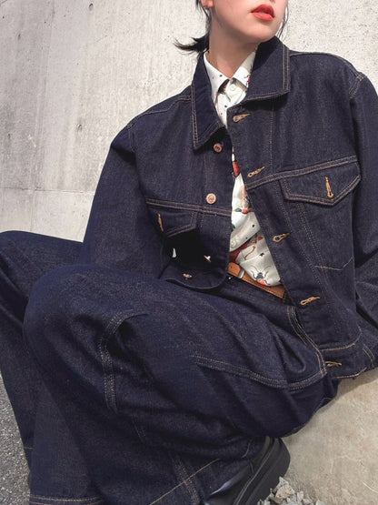 denim waide pants