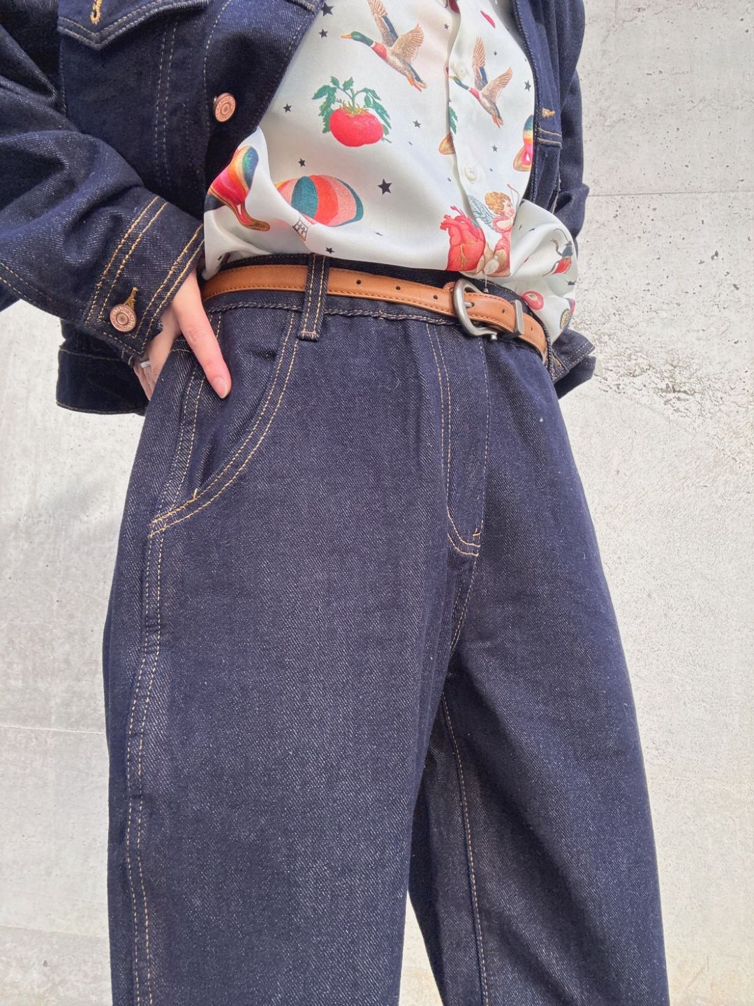 denim waide pants