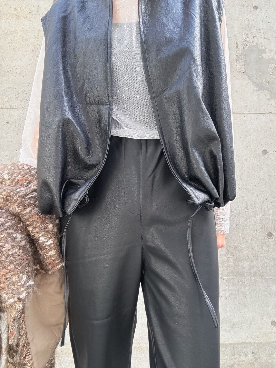 Modern Faux Leather Vest