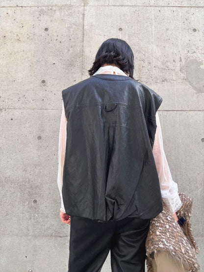 Modern Faux Leather Vest