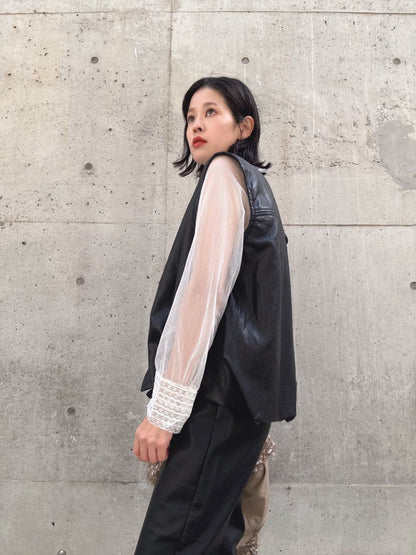 Modern Faux Leather Vest