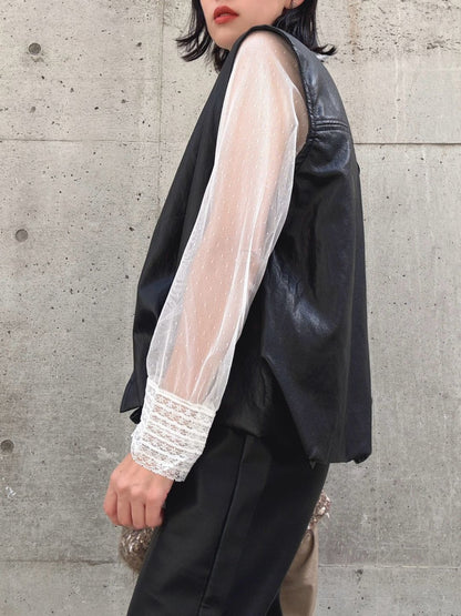 Modern Faux Leather Vest