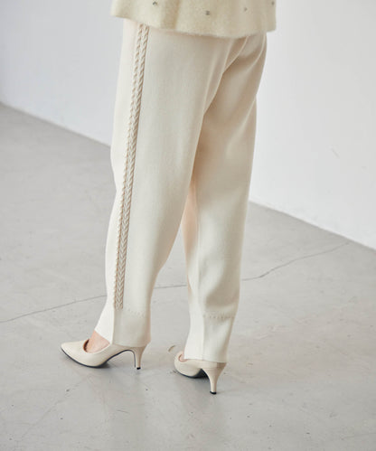 thin rib knit pants