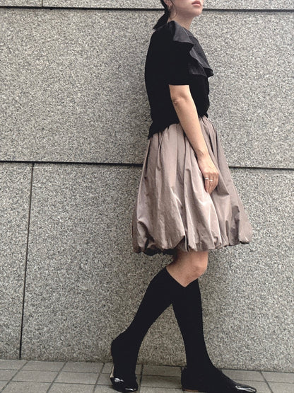 frills shoulder tops