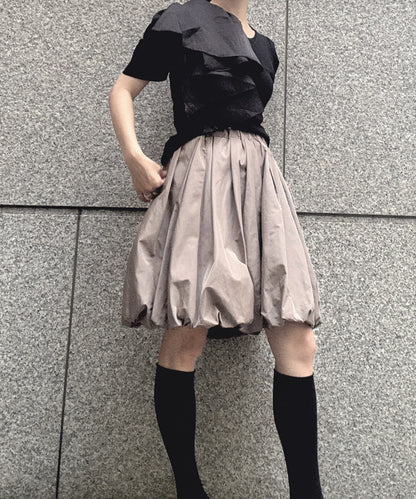 frills shoulder tops