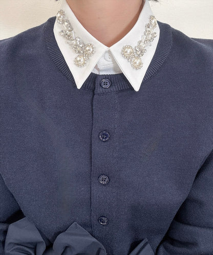 pearl bijou false collar