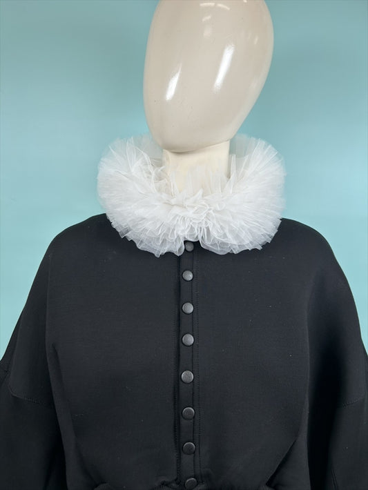 tulle volume false collar