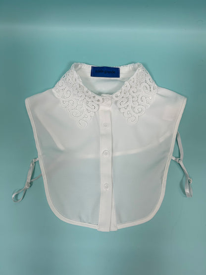 openwork lace false collar