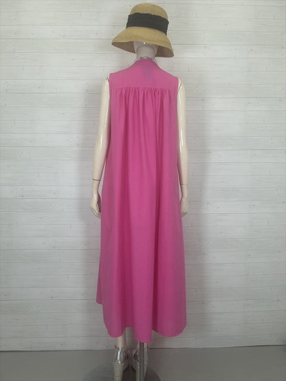 colorful color sleeveless onepiece