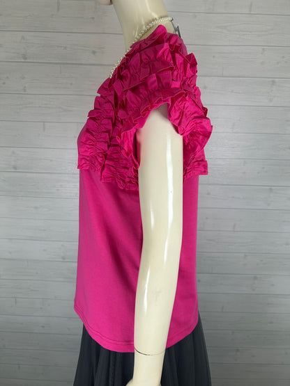 frills sleeve pullover