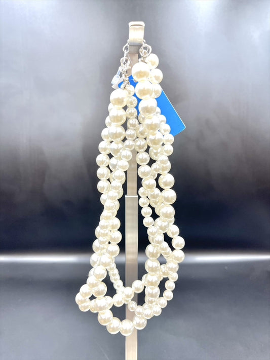 triple series pearl necklace (short)