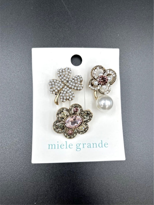 brooch 3 piece set （clover）