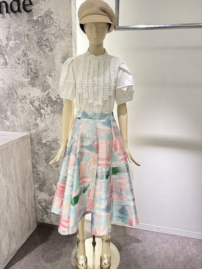 watercolor painting skirt