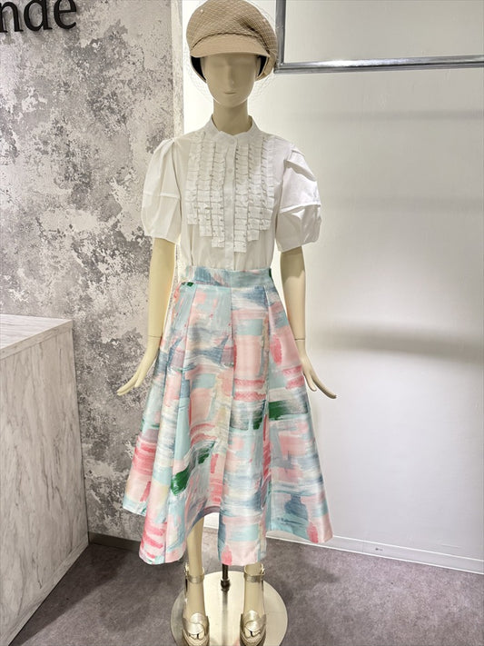 watercolor painting skirt