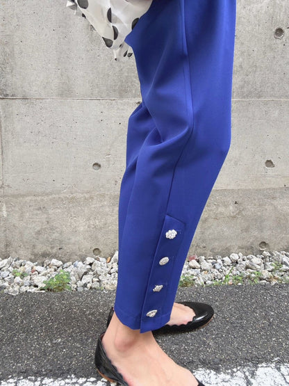 hem bijou button pants