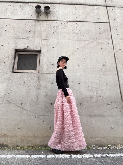 tulle volum frill skirt