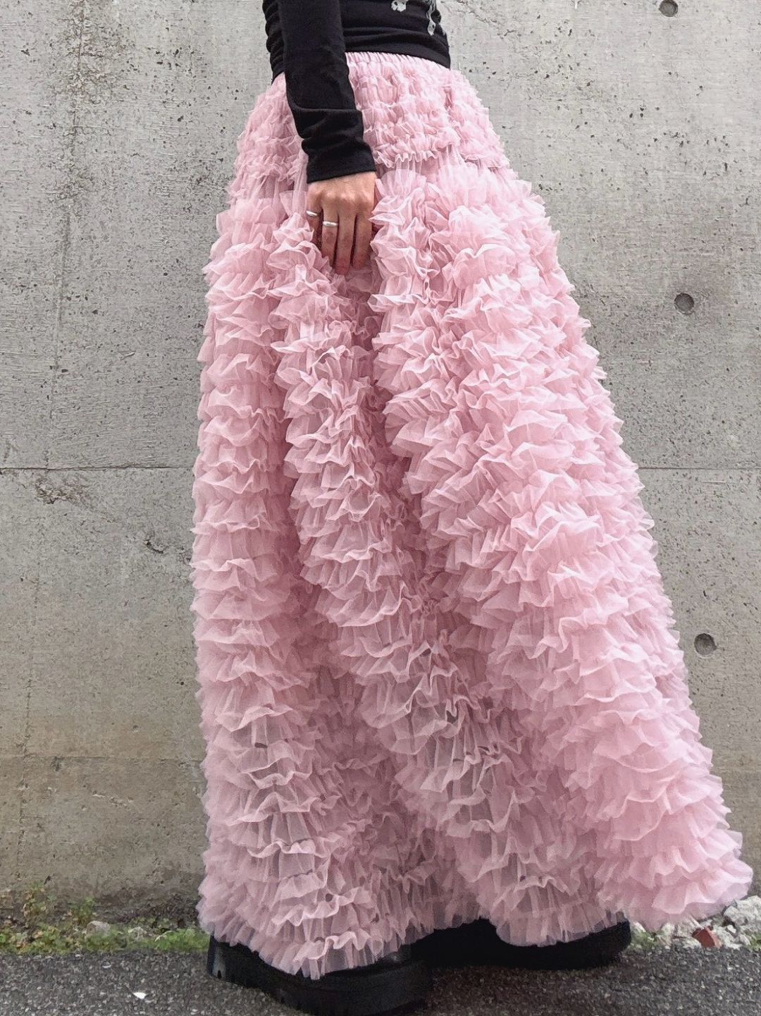 tulle volum frill skirt