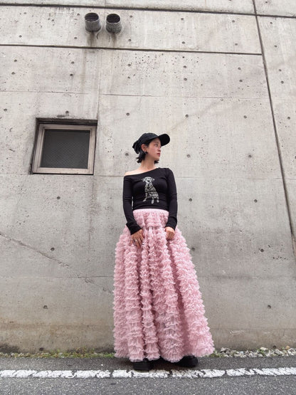 tulle volum frill skirt
