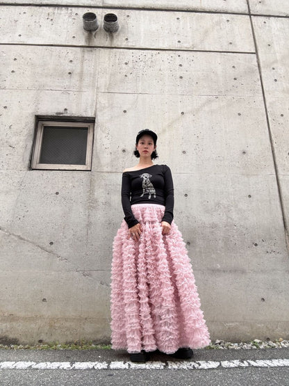 tulle volum frill skirt