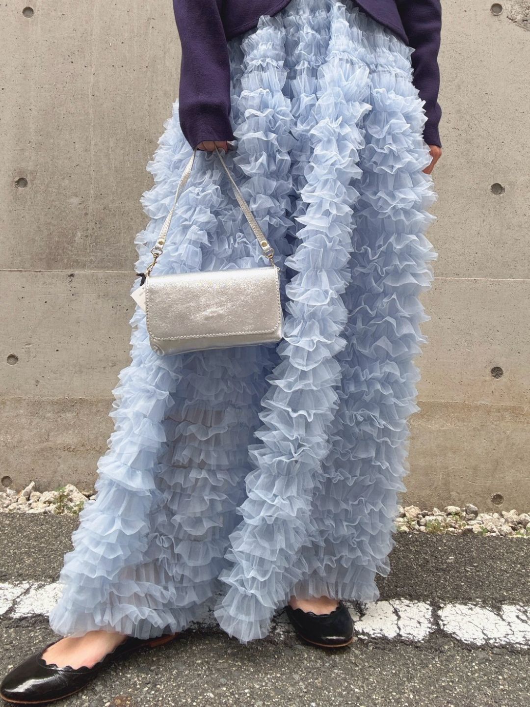 tulle volum frill skirt