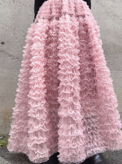 tulle volum frill skirt