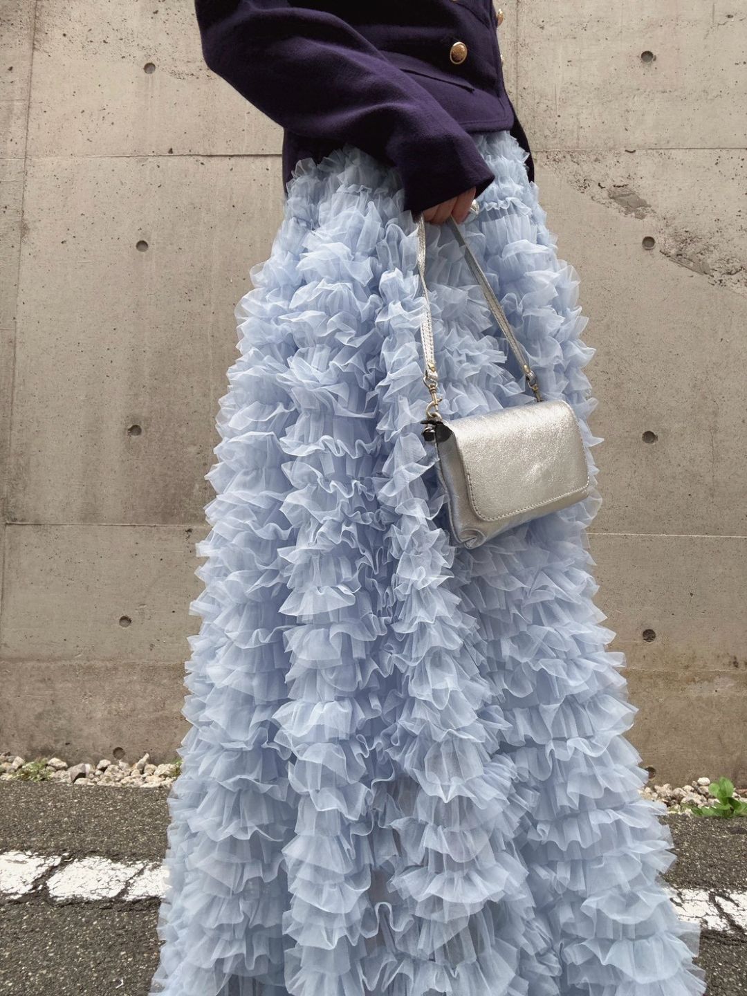 tulle volum frill skirt