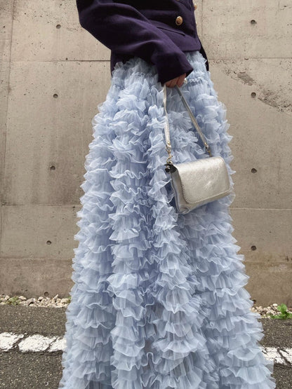 tulle volum frill skirt