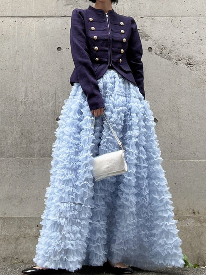 tulle volum frill skirt
