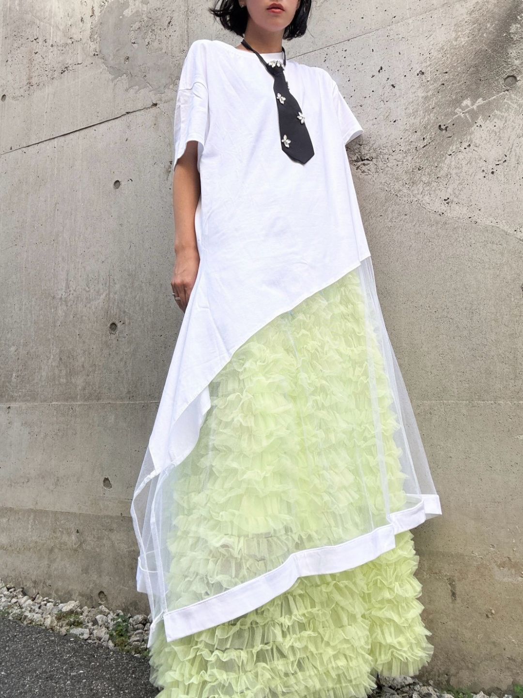 tulle volum frill skirt