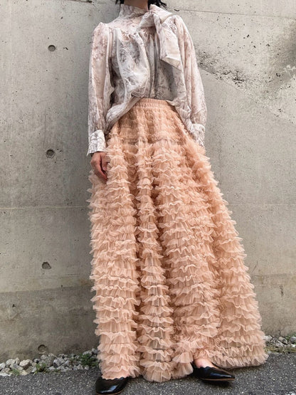 tulle volum frill skirt