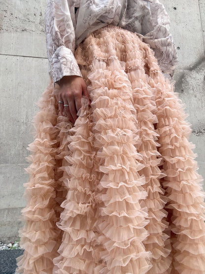 tulle volum frill skirt