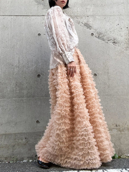 tulle volum frill skirt