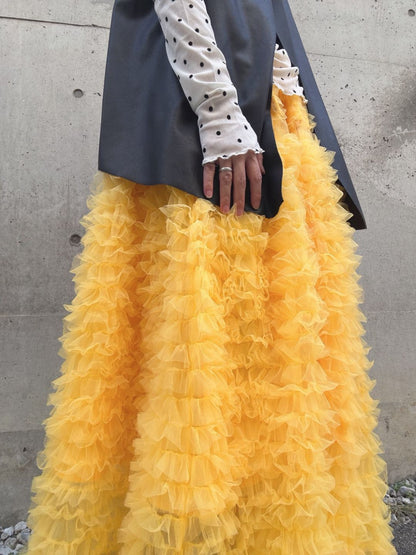 tulle volum frill skirt