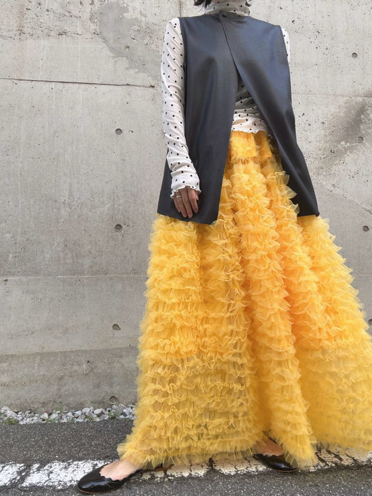 tulle volum frill skirt