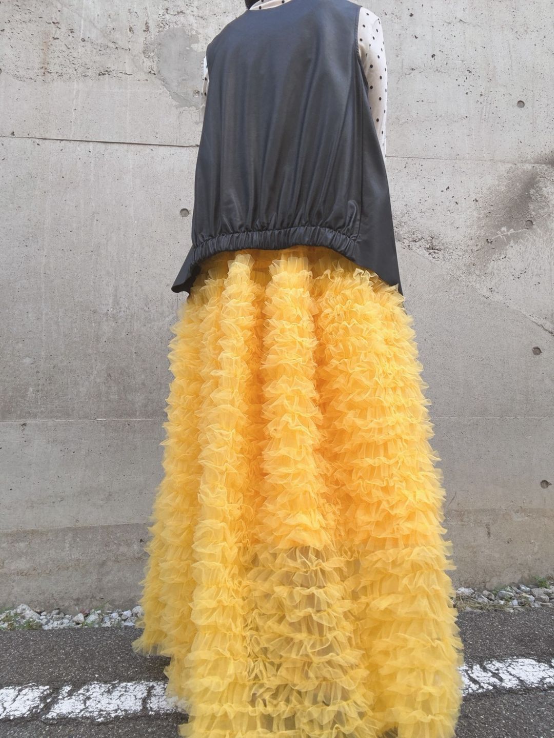 tulle volum frill skirt