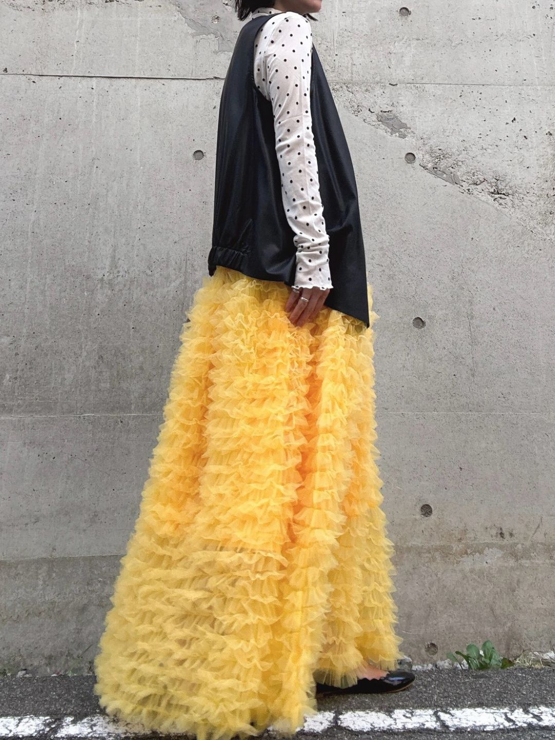 tulle volum frill skirt