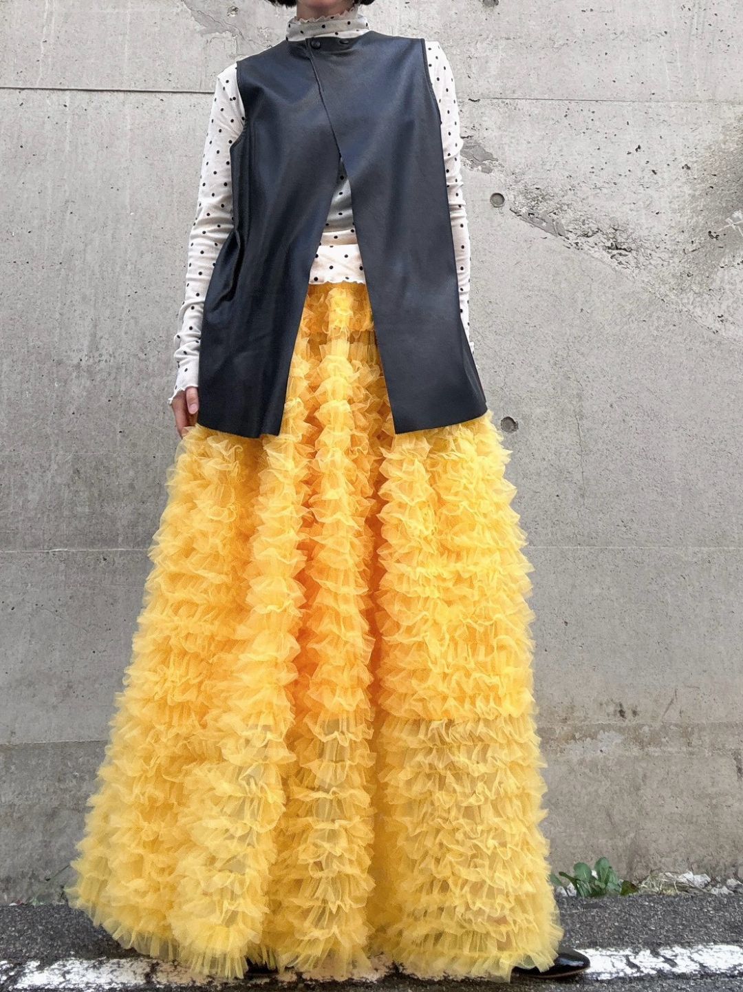 tulle volum frill skirt