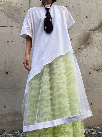 tulle volum frill skirt