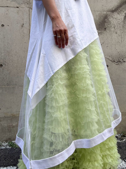 tulle volum frill skirt