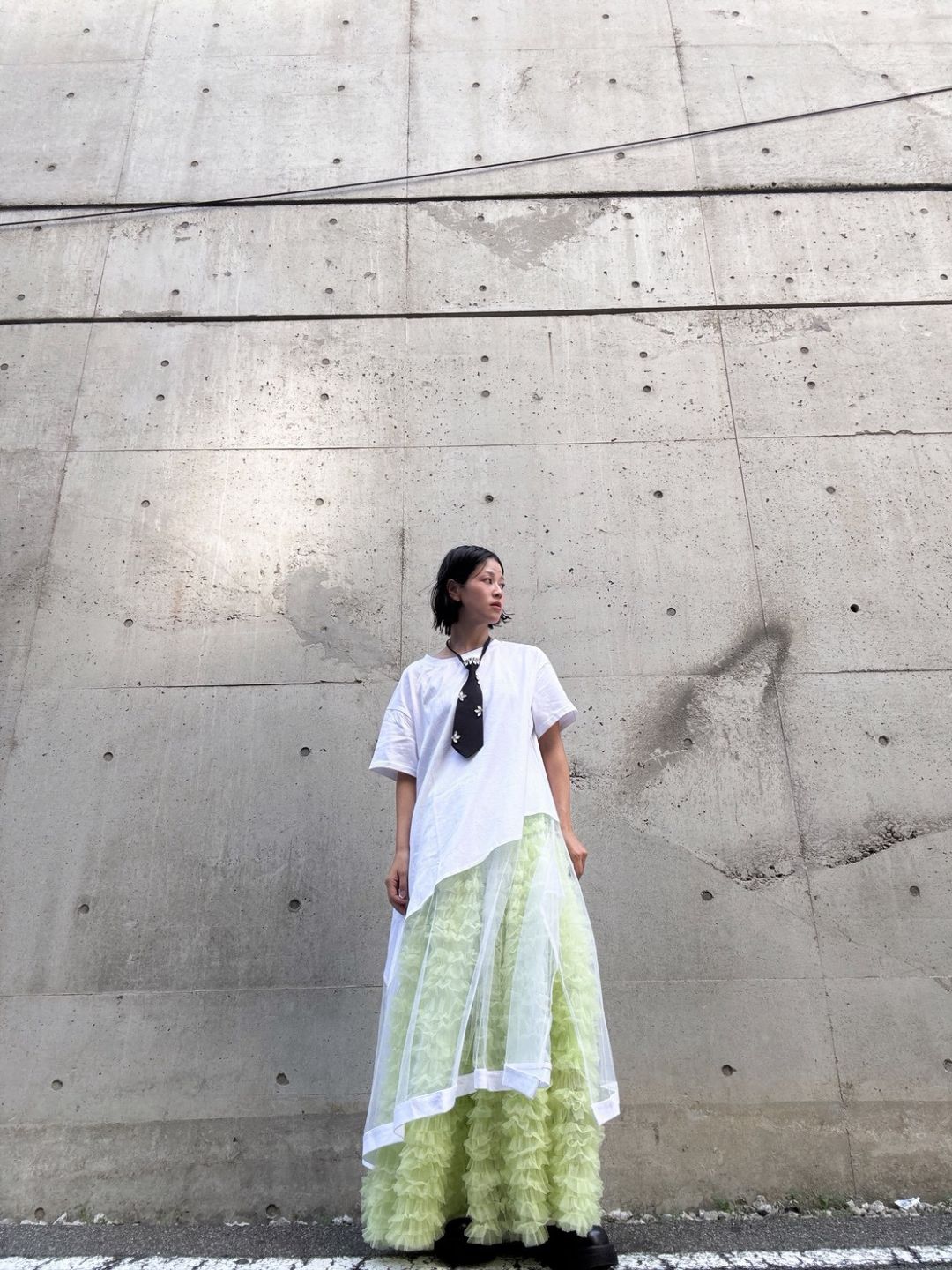 tulle volum frill skirt
