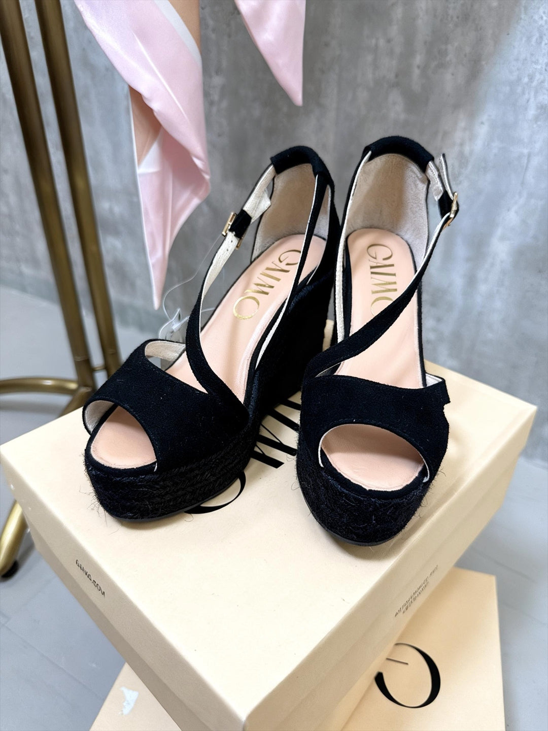 【心斎橋本店・WEB限定販売】 GAIMO AMA espadrilles wedge sandals
