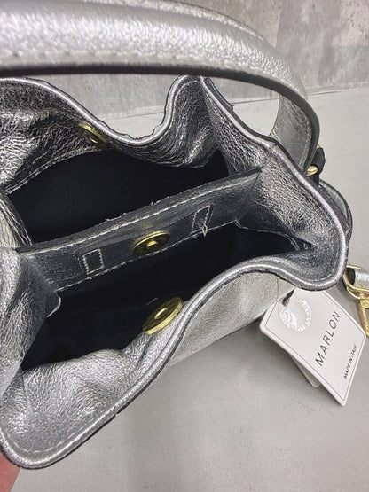 MARLON Firenze small laminato shoulder bag