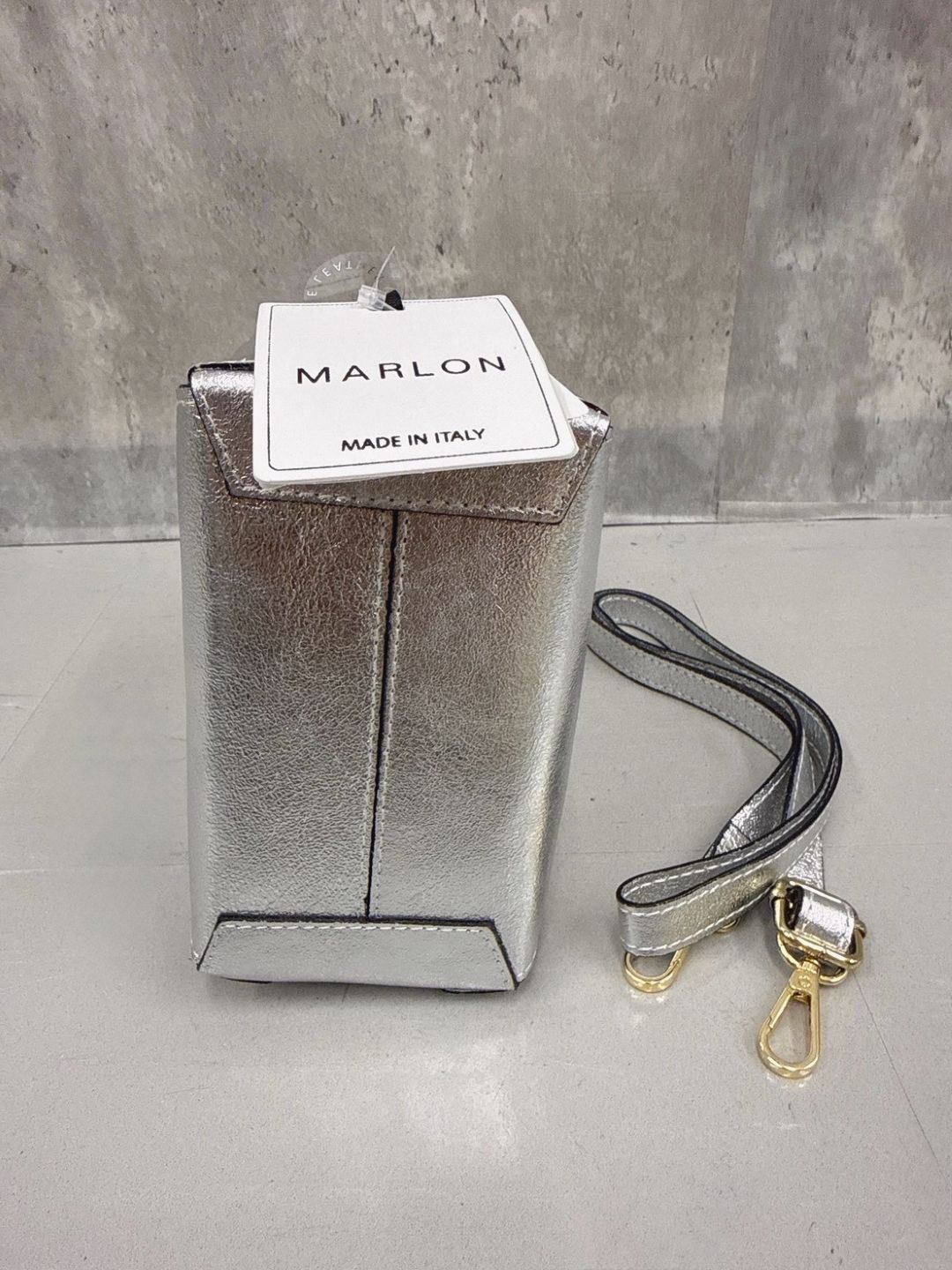 MARLON Firenze small laminato shoulder bag